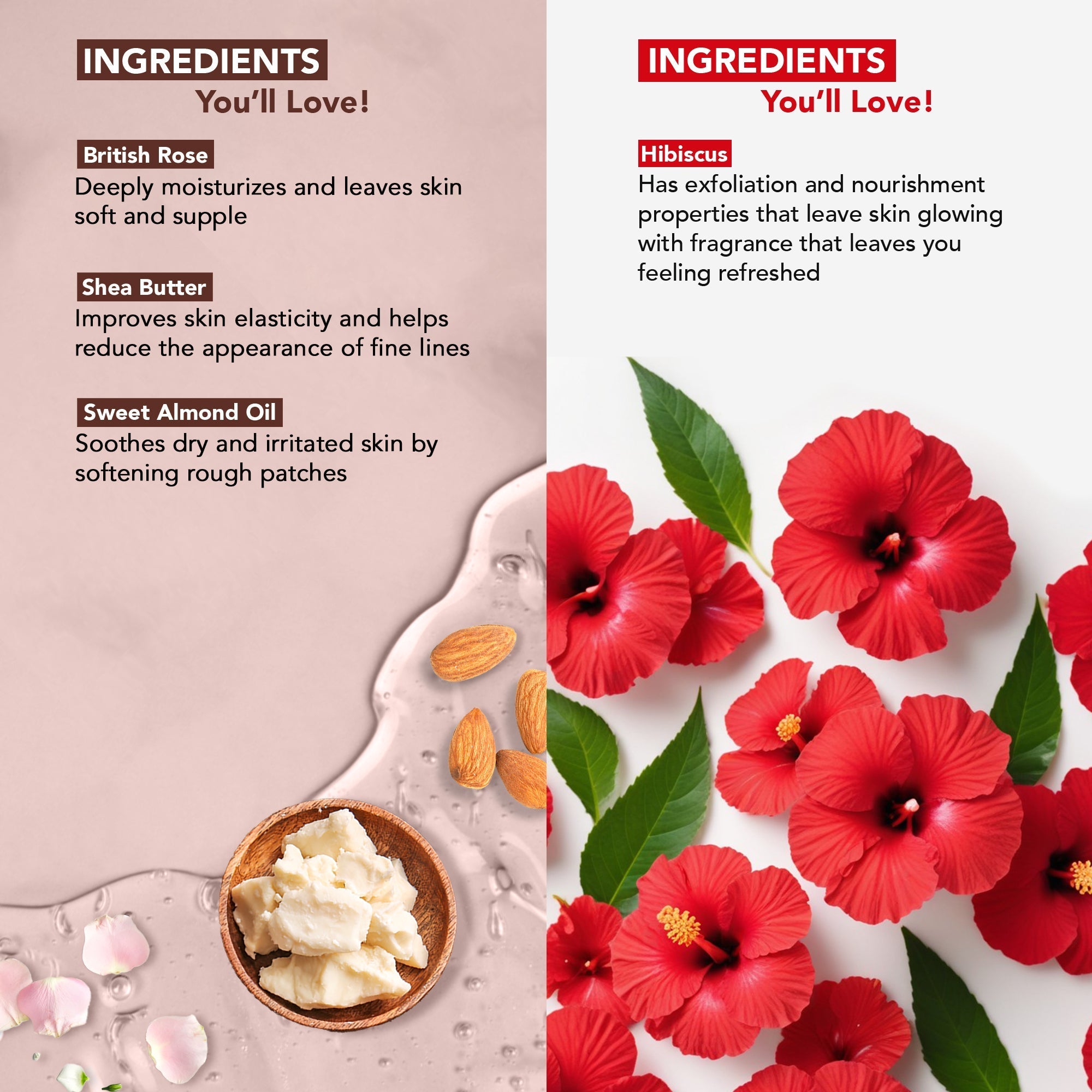 Botanic Hearth British Rose & Almond Body Wash | Grocsy
