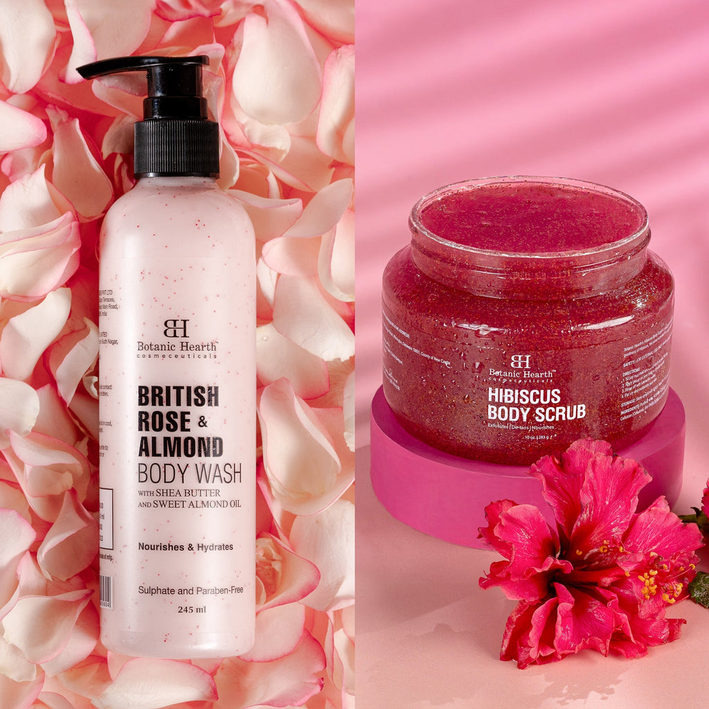 Botanic Hearth British Rose & Almond Body Wash | Grocsy
