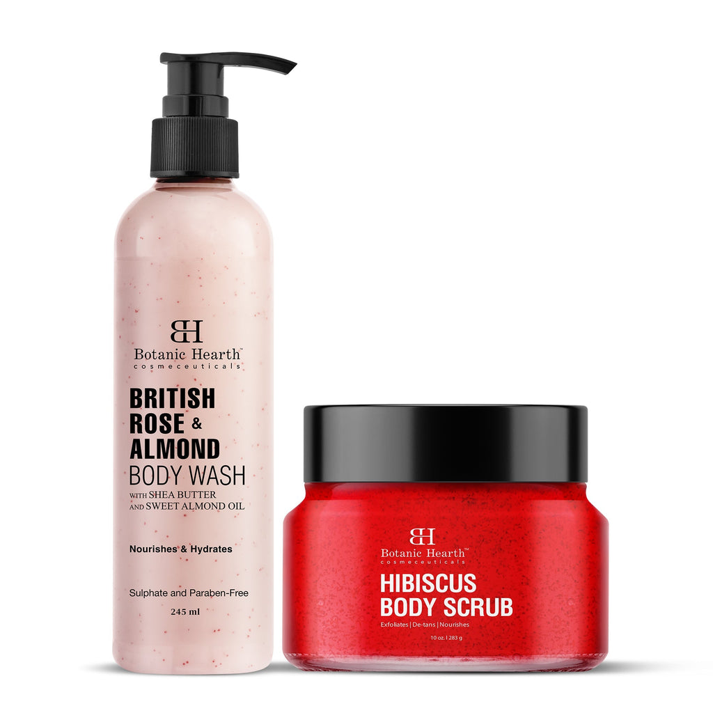 Botanic Hearth British Rose & Almond Body Wash | Grocsy