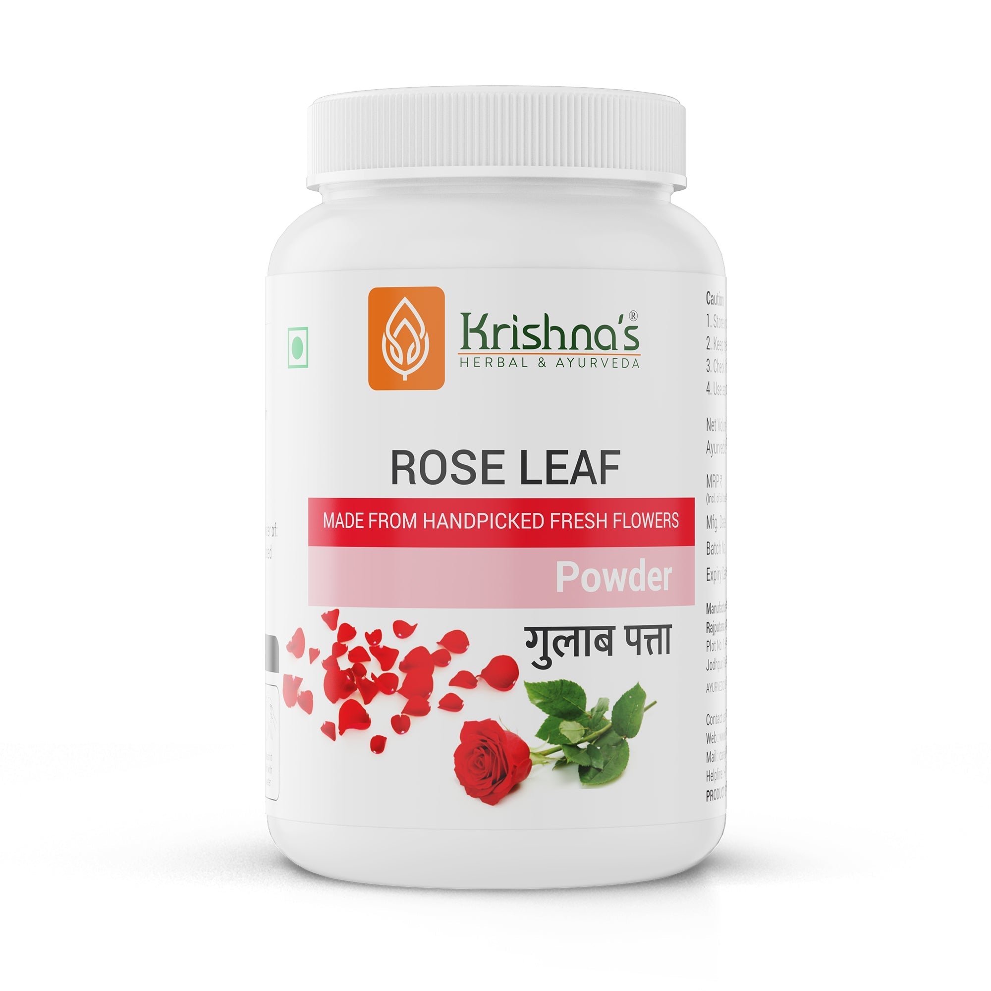 Krishna'S Herbal & Ayurveda Rose Leaf Powder | Grocsy