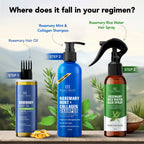 Botanic Hearth Rosemary 3-Step Hair Care Trio | Grocsy