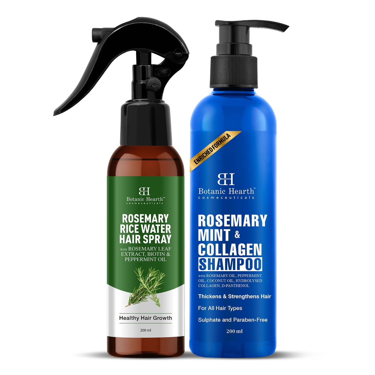 Botanic Hearth Rosemary Cleanse & Hydrate Shampoo - Spray Set | Grocsy