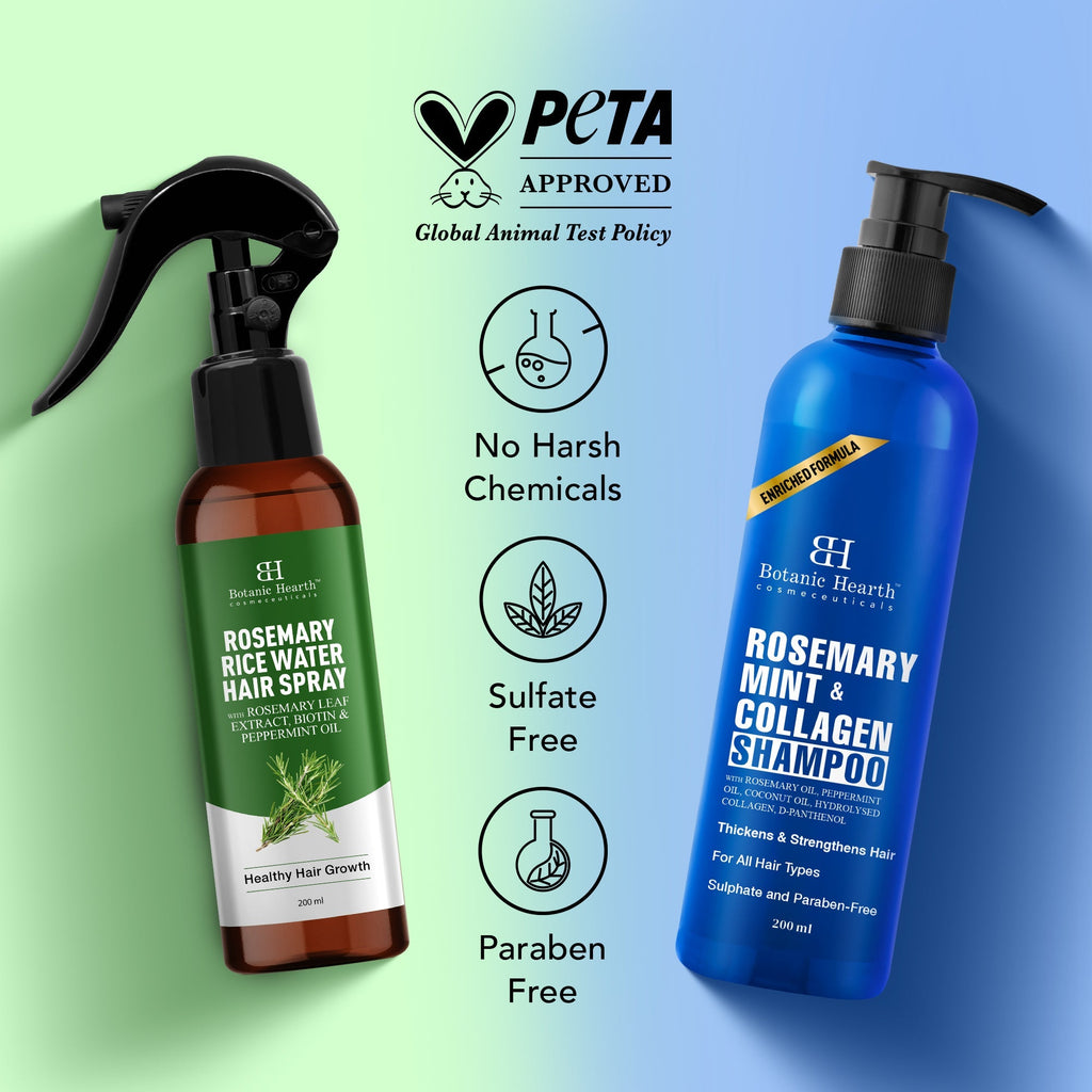 Botanic Hearth Rosemary Cleanse & Hydrate Shampoo - Spray Set | Grocsy