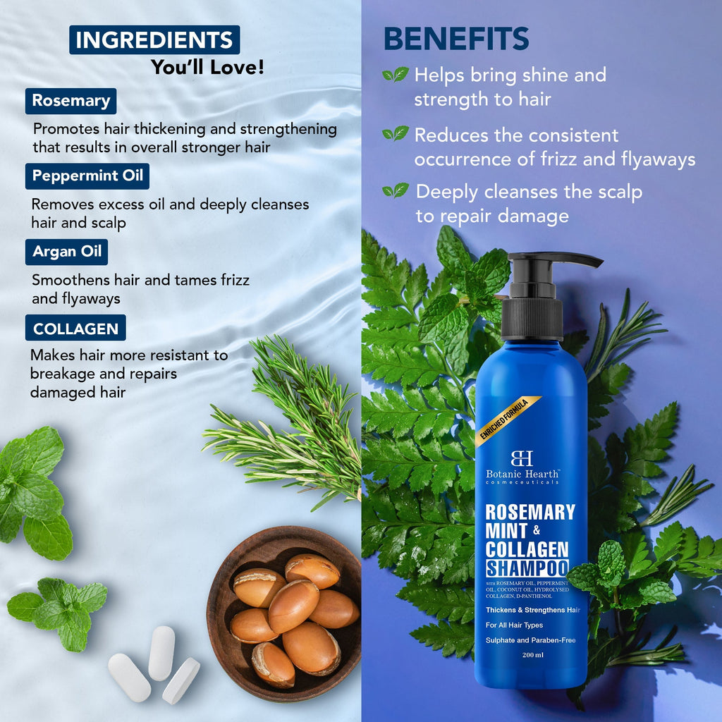 Botanic Hearth Rosemary Cleanse & Hydrate Shampoo - Spray Set | Grocsy