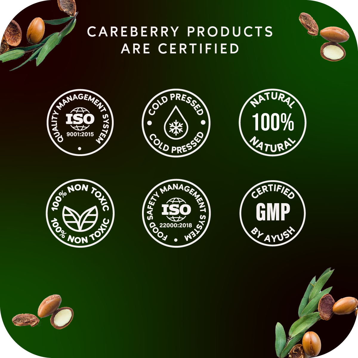 Careberry Organic Rosemary & Jojoba Anti Dandruff Hair Oil | Grocsy