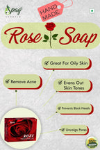 Spag Herbals Rose French Pink Clay Handmade Soap | Grocsy