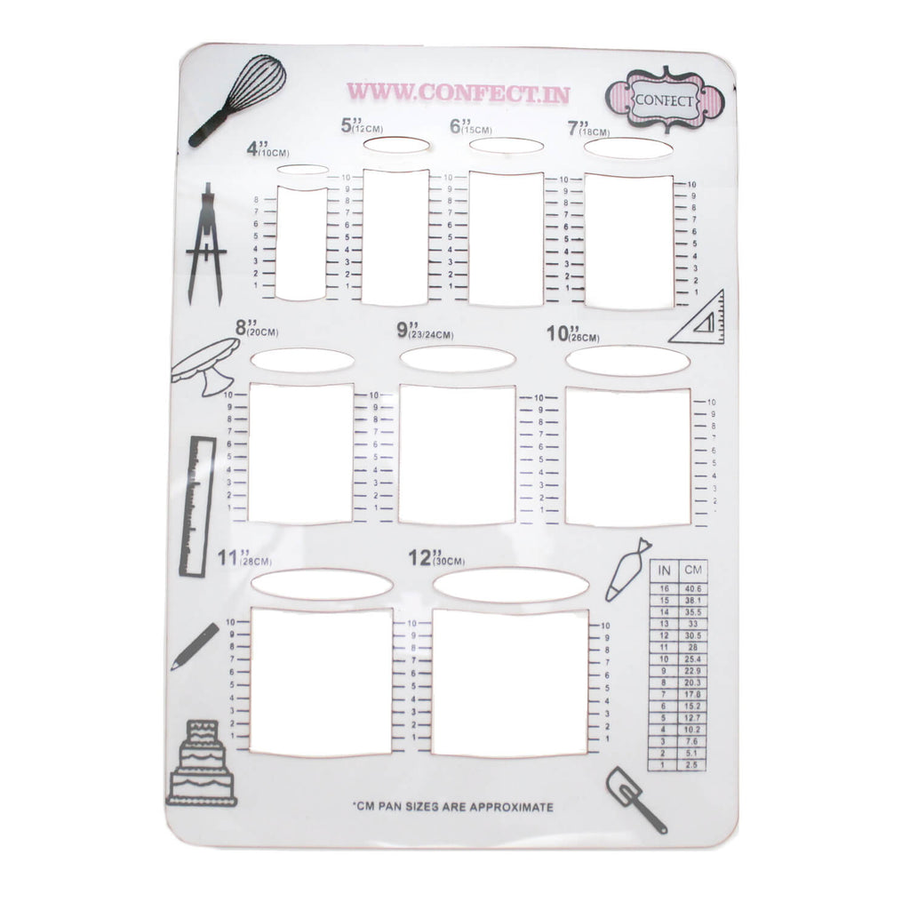 Confect Round Cake Sketching Stencils | Grocsy