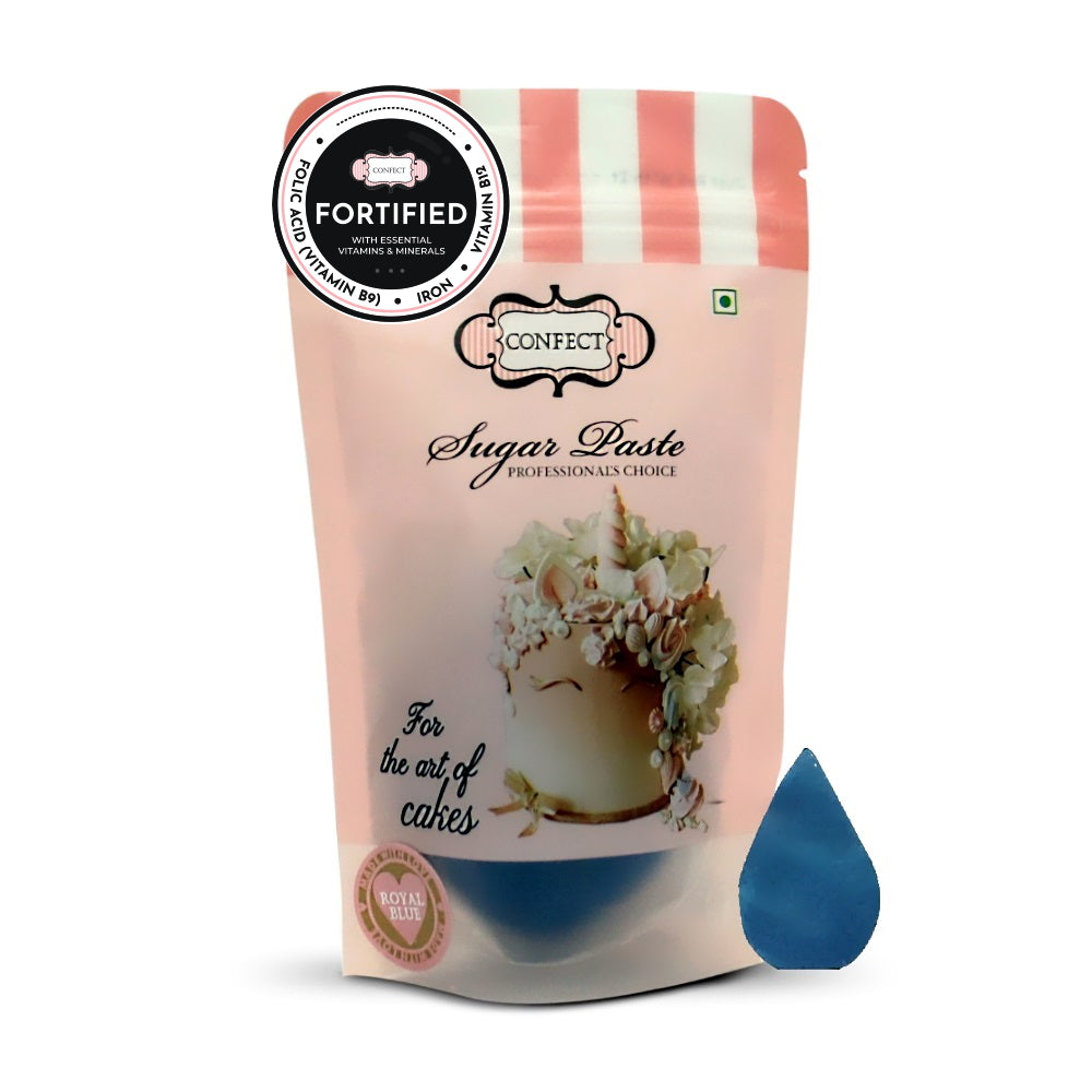 Confect Royal Blue Fondant | Edible Nutritional Sugarpaste | Grocsy