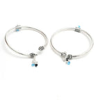 Mominos Fashion Kamal Johar Oxidised Silver Kadiyam Style Anklets | Grocsy