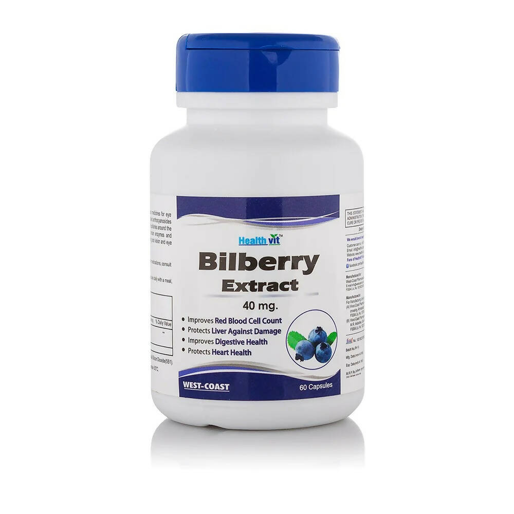 Healthvit Bilberry Extract Capsules | Grocsy