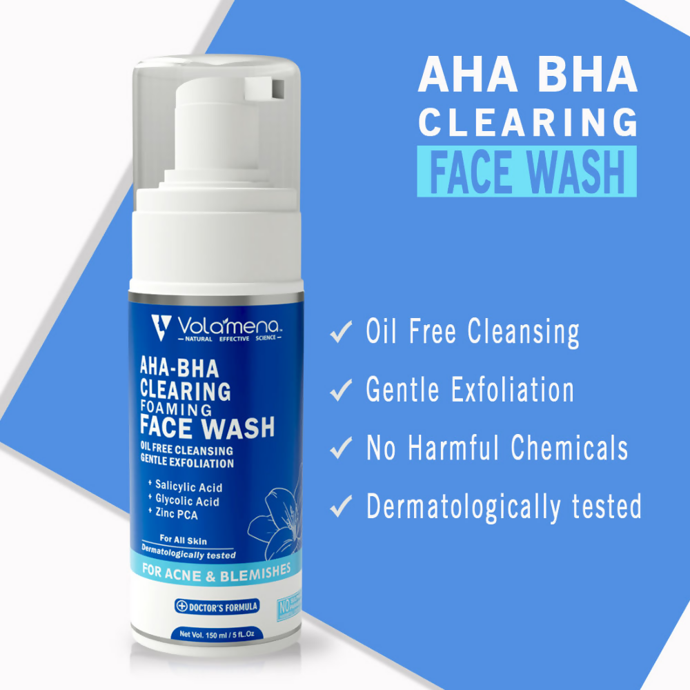 Volamena Aha Bha Clearing Foaming Face Wash | Grocsy