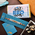 Multistrands Beads Rakhi & Roasted Almond Chocolate Bar Combo | Grocsy
