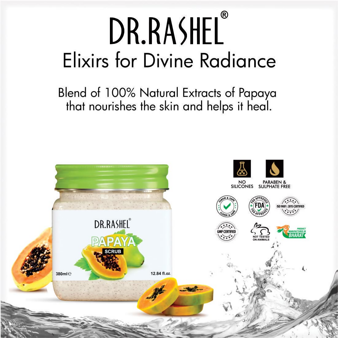 Dr.Rashel Papaya Scrub For Face And Body | Grocsy