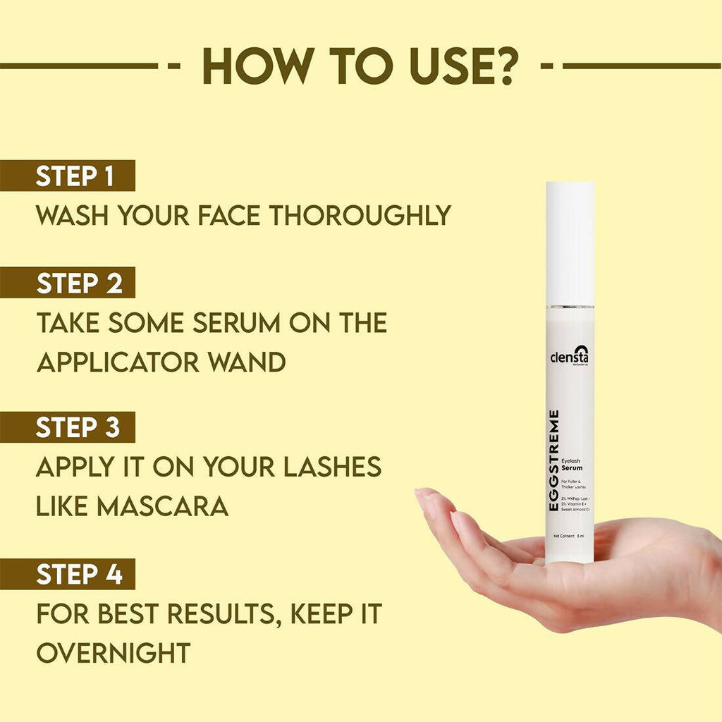 Clensta Eggstreme Eyelash Serum | Grocsy