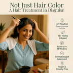 Sacred Herbs Ammonia & PPd Free Natural Organic Gel Dark Brown Hair Color For Men & Women | Grocsy