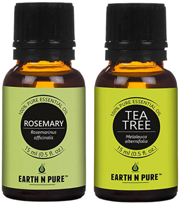Earth N Pure Rosemary & Tea Tree Essential Oils | Grocsy