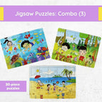Matoyi Jigsaw Puzzles For Kids: Set of 3 Puzzles | Grocsy