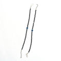 Mominos Fashion Kamal Johar Nazariya Silver With Black Crystals Anklets | Grocsy