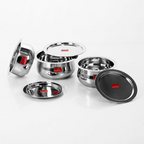 Sumeet Stainless Steel Cookware Set With Lid | Grocsy