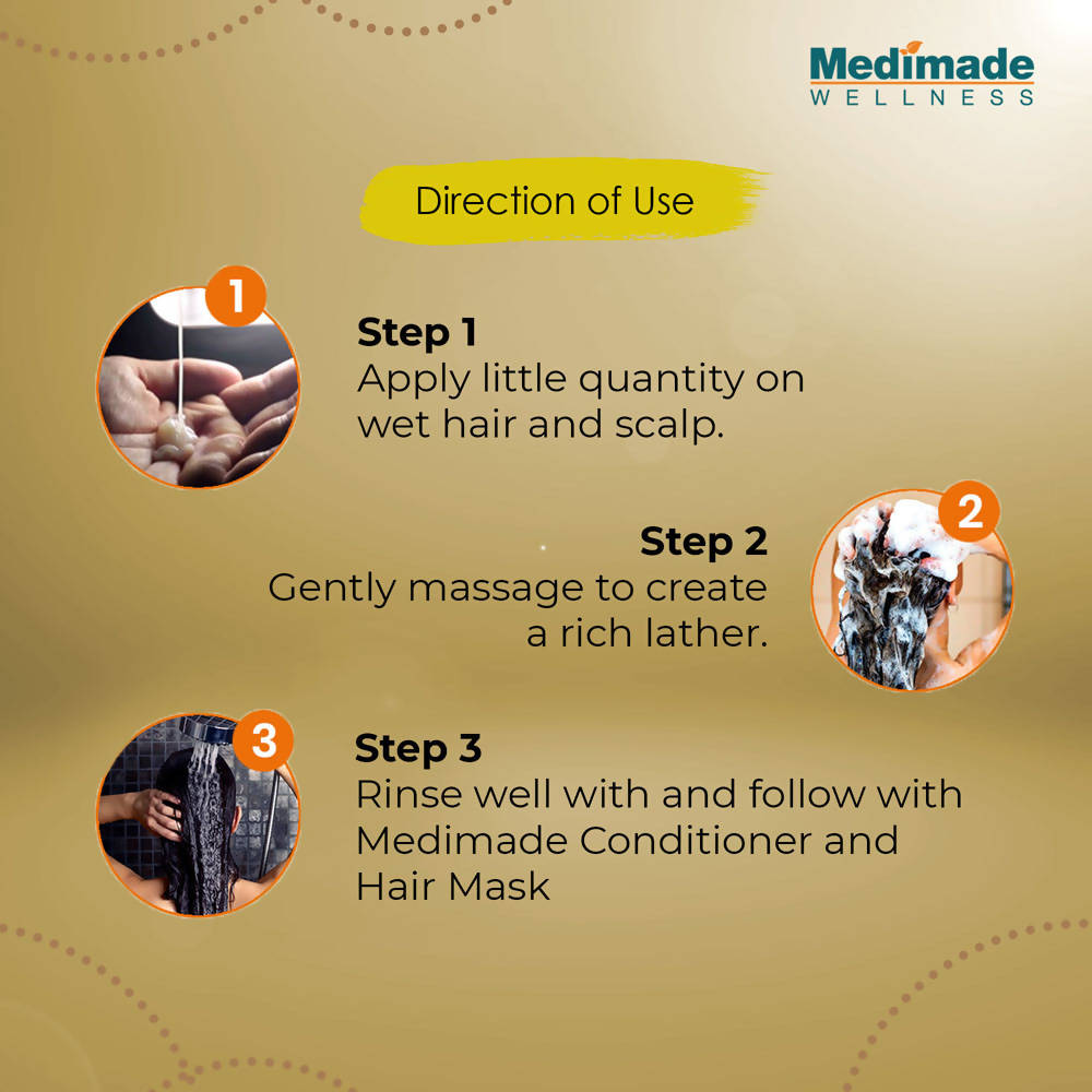 Medimade Wellness Volumizing Hair Growth Rice Water Shampoo | Grocsy