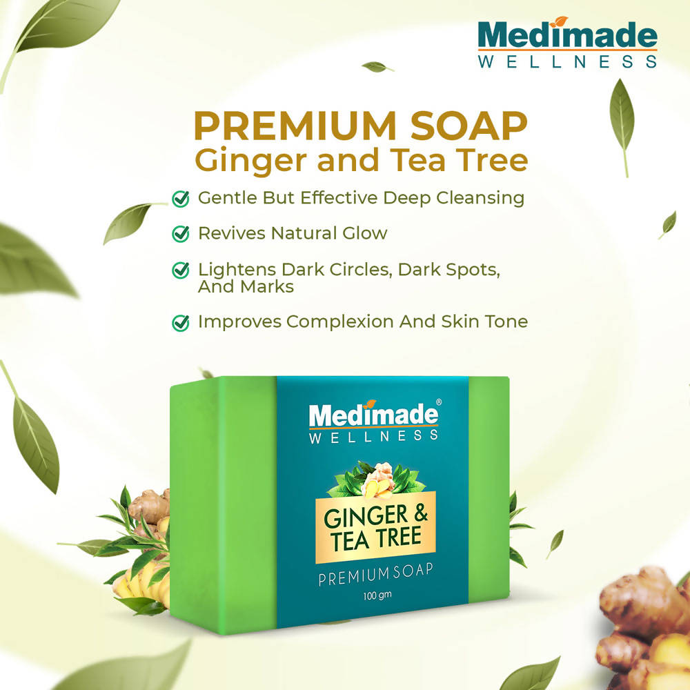 Medimade Wellness Ginger & Tea Tree Premium Soap | Grocsy