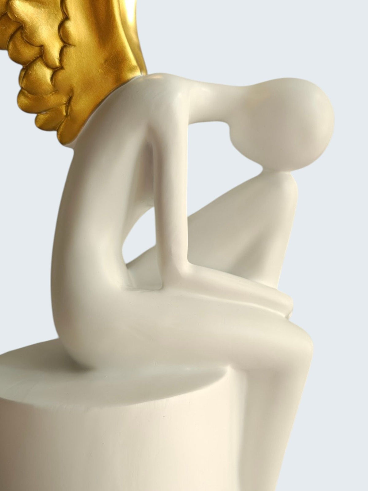 Sun Mun Decors White & Golden Lady with Wings | Grocsy