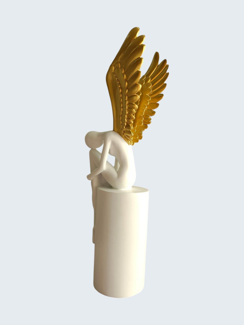 Sun Mun Decors White & Golden Lady with Wings | Grocsy