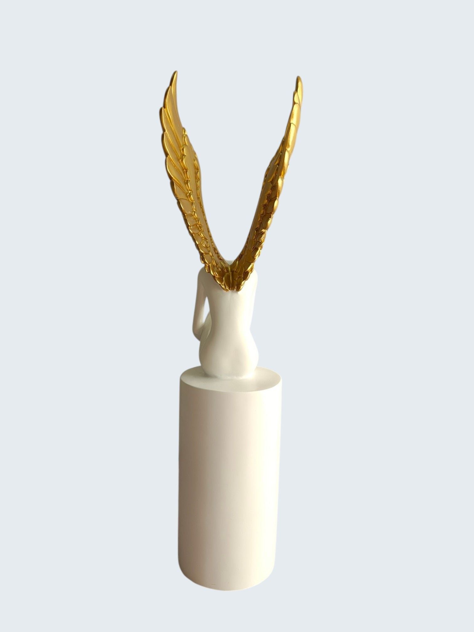 Sun Mun Decors White & Golden Lady with Wings | Grocsy