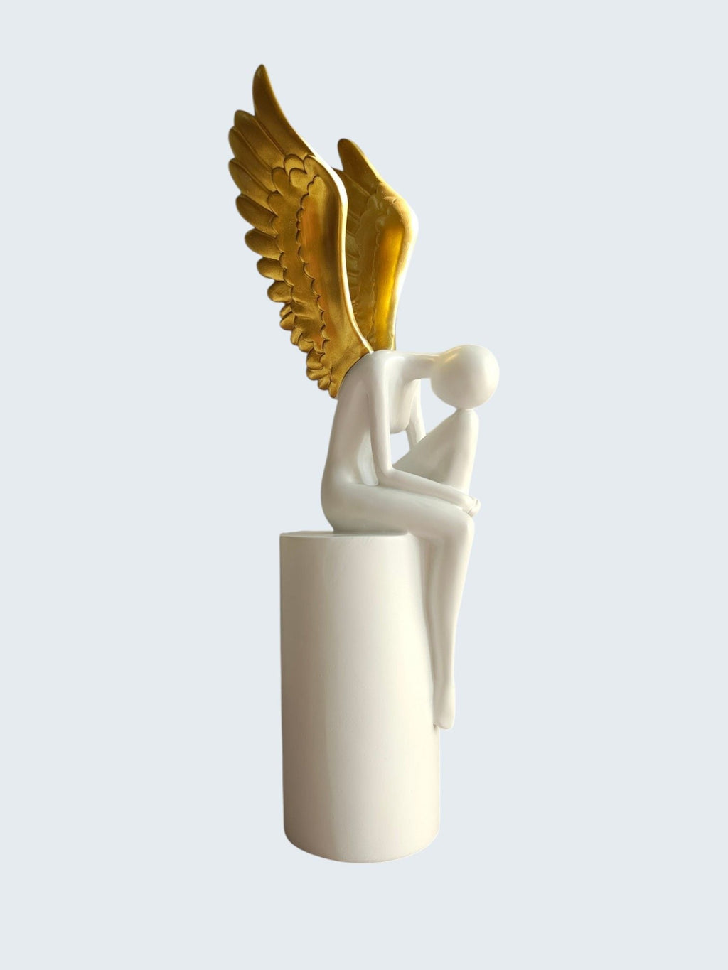 Sun Mun Decors White & Golden Lady with Wings | Grocsy