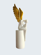 Sun Mun Decors White & Golden Lady with Wings | Grocsy