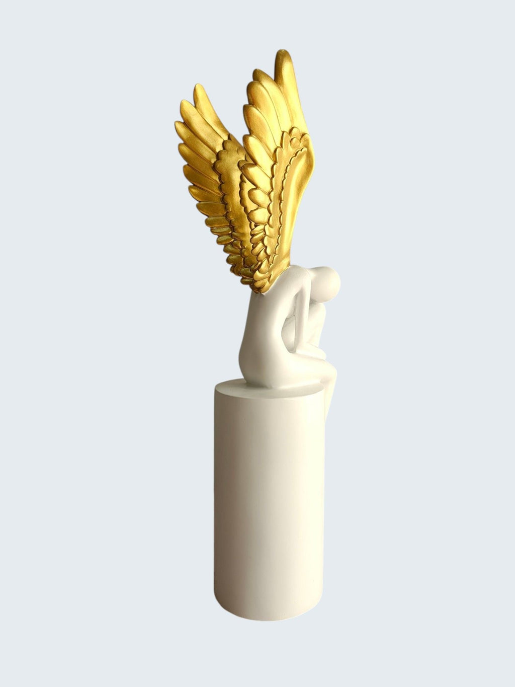 Sun Mun Decors White & Golden Lady with Wings | Grocsy