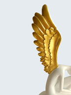 Sun Mun Decors White & Golden Lady with Wings | Grocsy