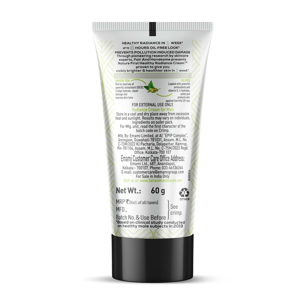 Fair and Handsome Nature First Healthy Radiance Cream | Grocsy