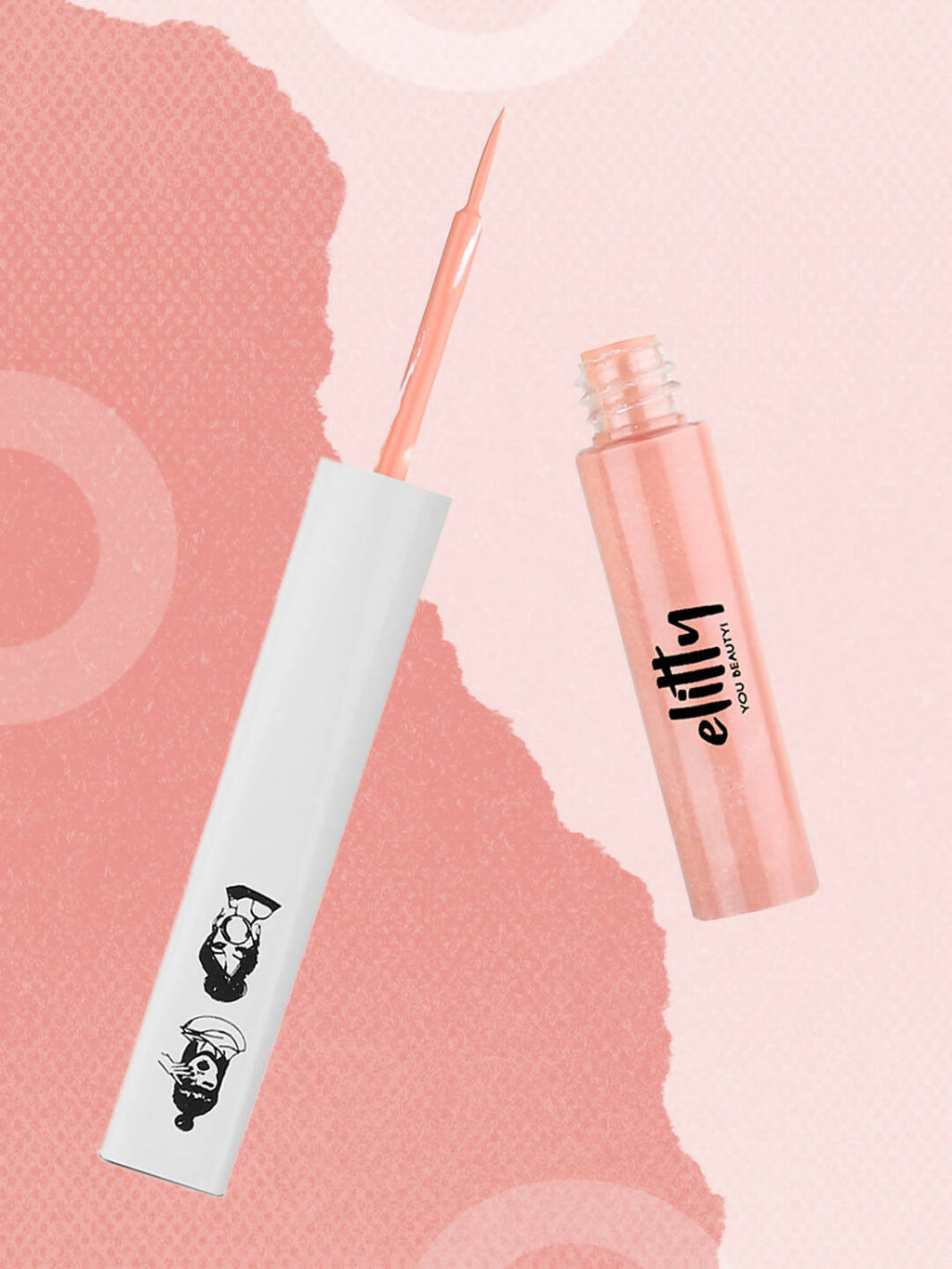 Elitty Peach Pop Color Matte Finish Liquid Eyeliner - Fading Love-Pink | Grocsy