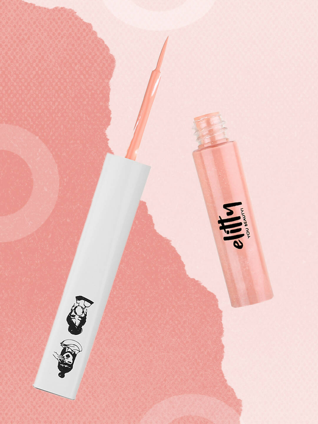 Elitty Peach Pop Color Matte Finish Liquid Eyeliner - Fading Love-Pink | Grocsy