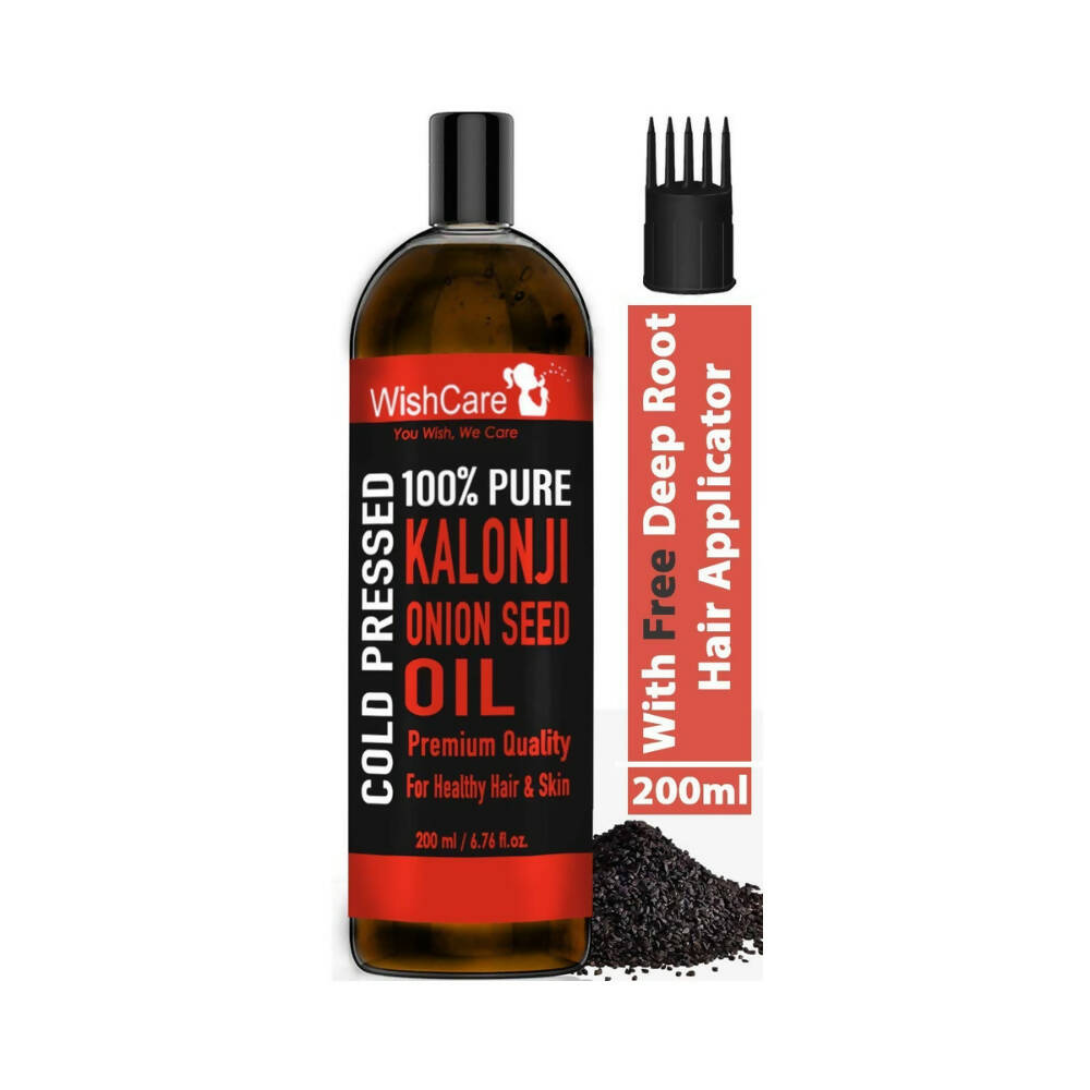 Wishcare Premium Cold Pressed Kalonji - Onion Black Seed Hair Oil | Grocsy