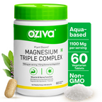 Oziva Plant Based Magnesium Triple Complex Tablets | Grocsy