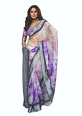 Joban Fashion Dola Silk With Zari Border Shaded Multi Color Work Saree | Grocsy