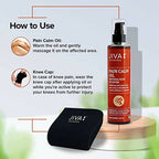 Jiva Ayurveda Pain Calm Oil & Knee Cap Combo | Grocsy