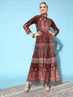 Ahalyaa Women's Beautiful Black Color Digital Print Velvet Kurta | Grocsy