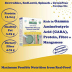 TummyFriendly Foods Certified Organic Sprouted Brown Rice, Red Lentil, Spinach, Green Peas Porridge Mix | Grocsy