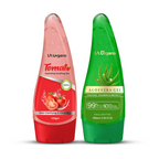 LA Organo Aloevera Gel & Tomato Hydrating Soothing Gel Combo | Grocsy