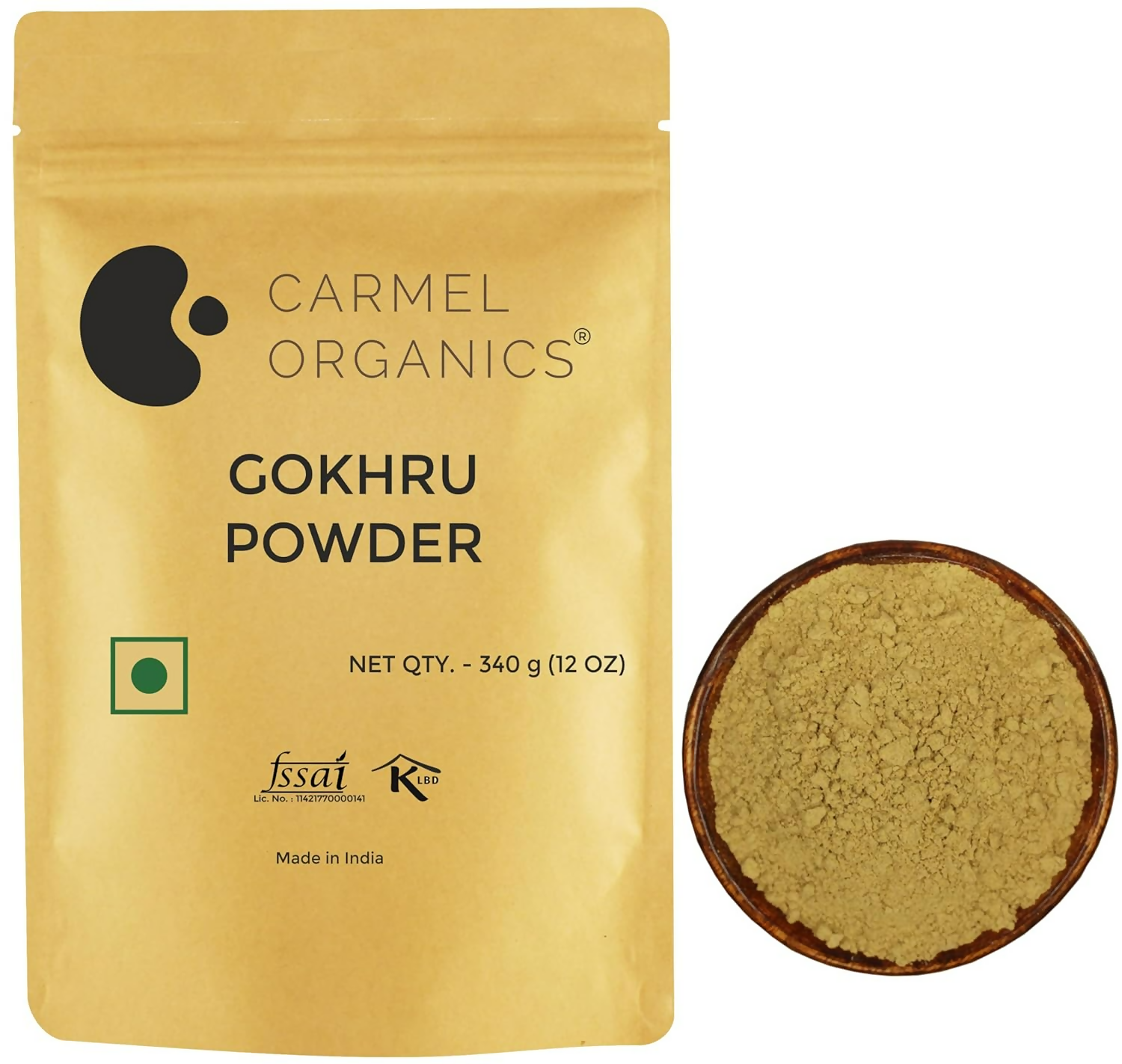 Carmel Organics Gokhru/Gokshura/Tribulus Terrestris Powder | Grocsy