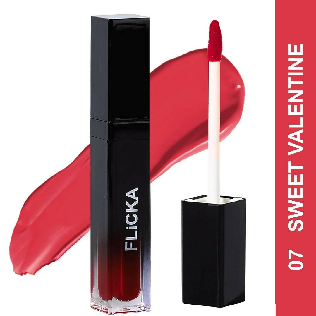 FLiCKA Set and Attack Liquid Matte Lipstick 07 Sweet Valentine - Pink | Grocsy