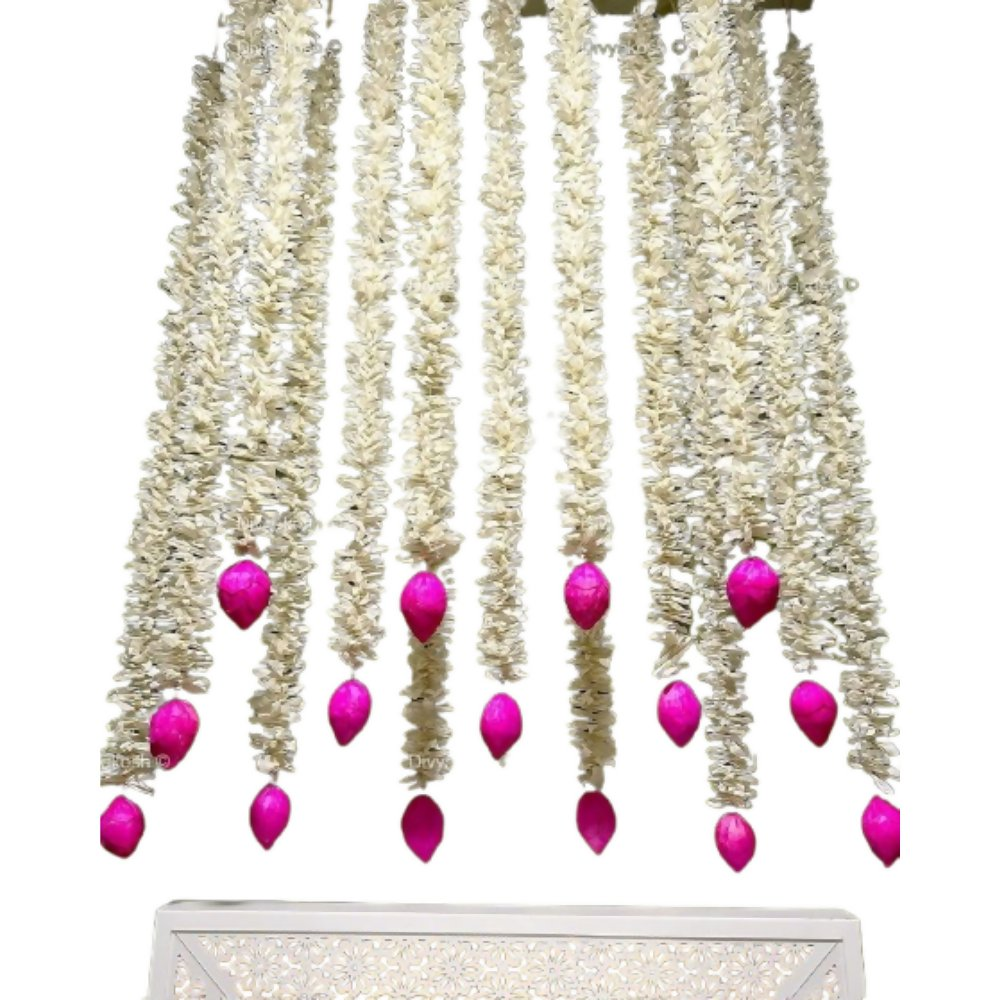 Divyakosh Jasmine Flowers with Lotus Budds for Home Decoration | Grocsy