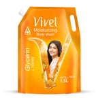 Vivel Moisturizing Body Wash Glycerin & Honey Shower Gel Supersaver XL Refill Pouch | Grocsy
