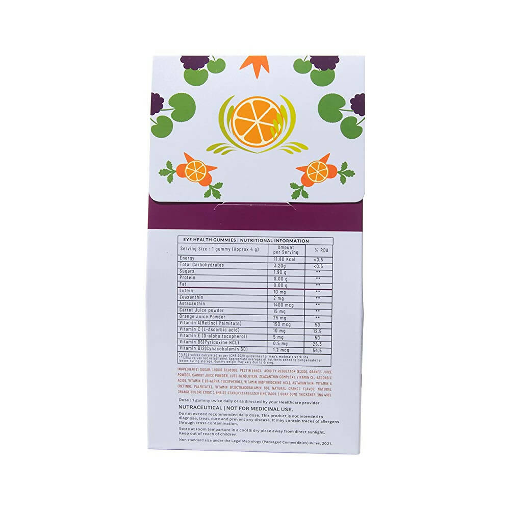 Panchamrit Eye Health Gummies-Orange Flavor | Grocsy