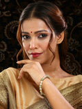 Ruby Raang 22k Gold Polished Kundan Bangle | Grocsy