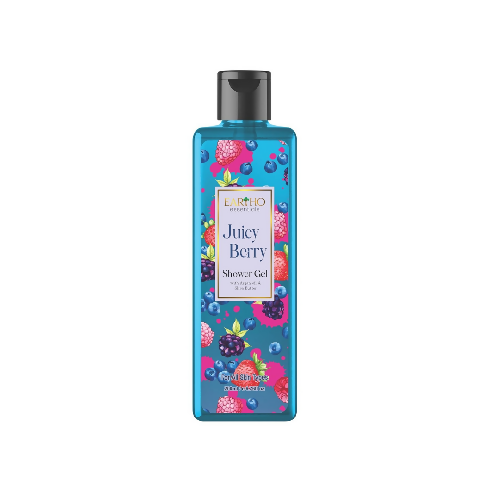 Eartho Essentials Juicy Berry Fusion Ayurvedic Shower Gel | Grocsy