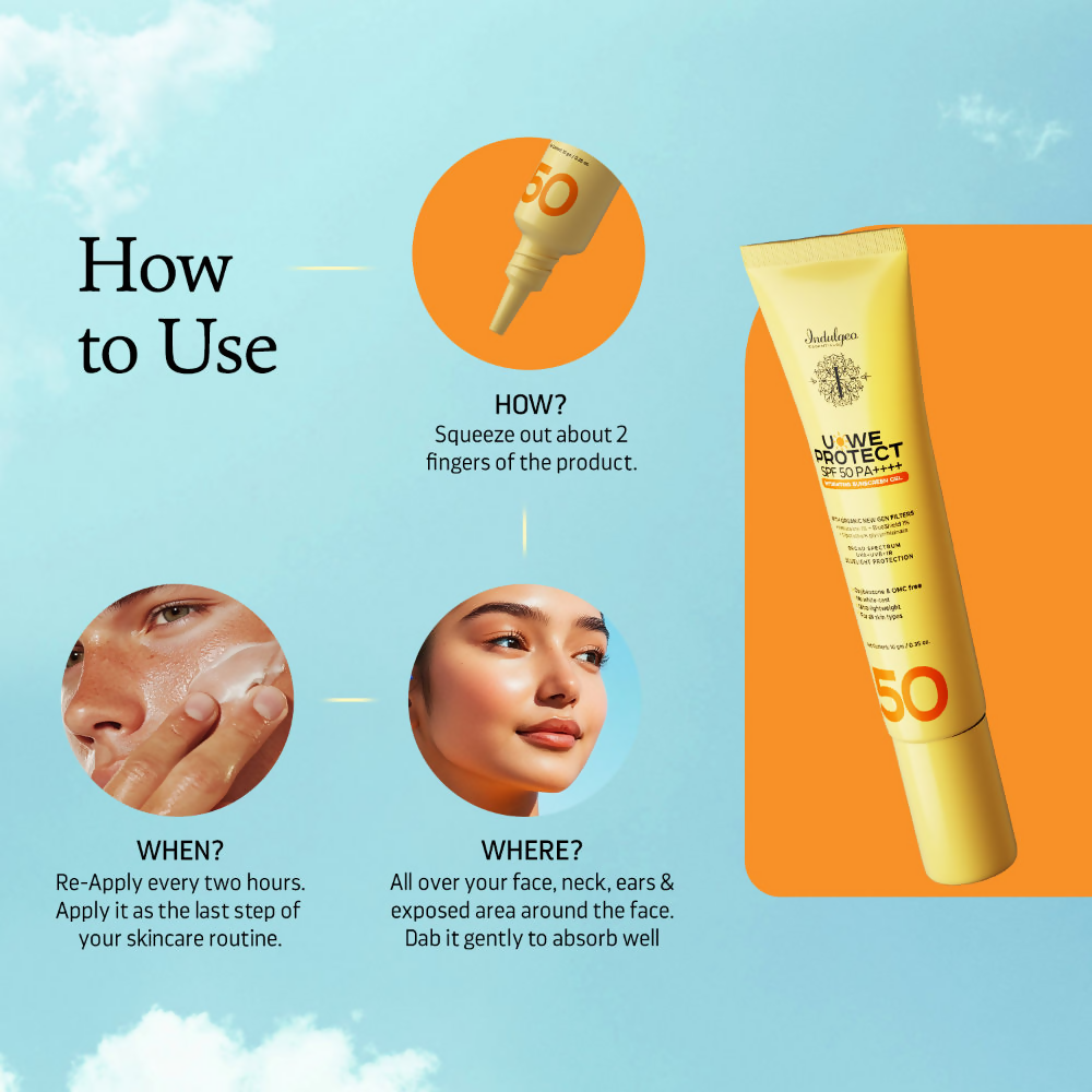 Indulgeo Essentials U-We Protect Hydrating Sunscreen Gel SPF 50 PA++++ | Grocsy